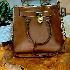 Michael Kors Hamilton Large Satchel Tote Bag